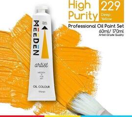 Tempera ad olio Meeden 34.1143 Pittura a olio 43 Deep Yellow 170 ml 1 pz - 1