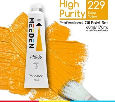 Маслена боя Meeden 34.1143 Маслена боя 43 Deep Yellow 170 ml 1 бр. - 2