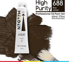Tempera ad olio Meeden 34.1149 Pittura a olio 49 Raw Umber 170 ml 1 pz - 1