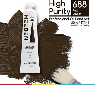 Culoare ulei Meeden 34.1149 Vopsea cu ulei 49 Raw Umber 170 ml 1 buc. - 2