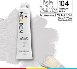 Tempera ad olio Meeden 34.1105 Pittura a olio 05 Titanium White 170 ml 1 pz - 1