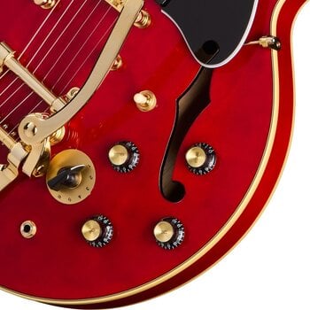 Semiakustická kytara Epiphone Back to the Future ES-345 Cherry Red Semiakustická kytara - 6