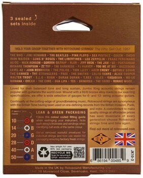 Cordas de guitarra Rotosound JK10-3 Cordas de guitarra - 3