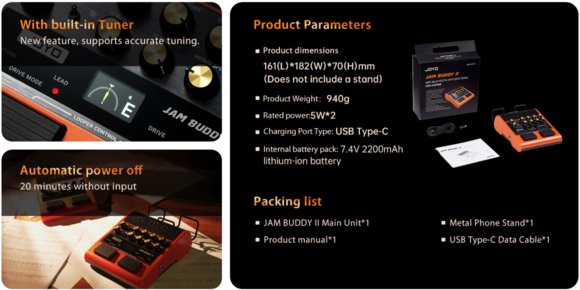 Combinación de modelado Joyo Jam Buddy II Combinación de modelado - 10