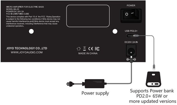 Malo bas combo pojačalo Joyo BA-30 Vibe Cube Malo bas combo pojačalo - 12
