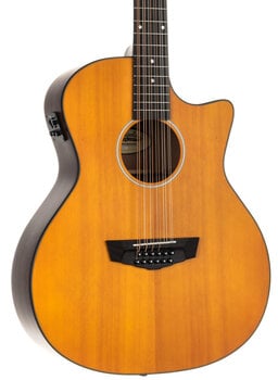 12-струнна електро-акустична китара D'Angelico Premier Fulton LS Satin Vintage Natural 12-струнна електро-акустична китара - 4