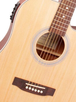 Chitarra Semiacustica Dreadnought SX SD204CE Natural Chitarra Semiacustica Dreadnought - 3