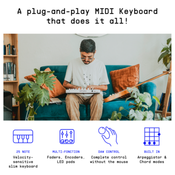 MIDI-Keyboard Arturia MiniLab 3 Champagne MIDI-Keyboard - 7