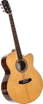Jumbo Guitar Pasadena PJC-350 Natural Gloss Jumbo Guitar - 3