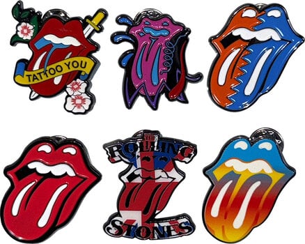 Кръпка / значка The Rolling Stones Tongues Evolution 1 Значка 35 mm - 4
