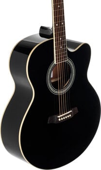 Jumbo Guitar Pasadena PJC-350 Black Jumbo Guitar - 4