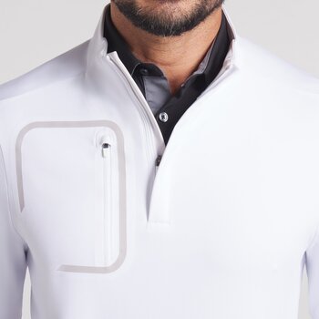 Суичър/Пуловер Puma Cloudspun Tech 1/4 Zip White Glow XL Суитшърт - 6