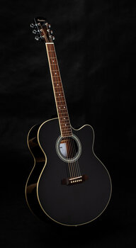 Jumbo Guitar Pasadena PJC-350 Black Jumbo Guitar - 8