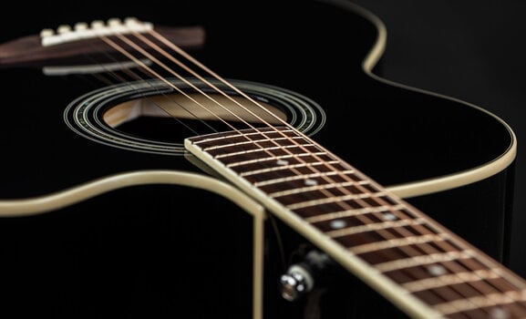 Jumbo Guitar Pasadena PJC-350 Black Jumbo Guitar - 9