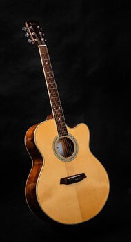 Guitarra jumbo Pasadena PJC-500 All Solid Natural Gloss Guitarra jumbo - 8