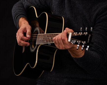 Jumbo Guitar Pasadena PJC-350 Black Jumbo Guitar - 10