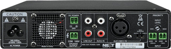 Strefowy wzmacniacz miksujący NEXT Audiocom MX120 Strefowy wzmacniacz miksujący - 2