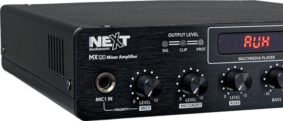 Strefowy wzmacniacz miksujący NEXT Audiocom MX120 Strefowy wzmacniacz miksujący - 3