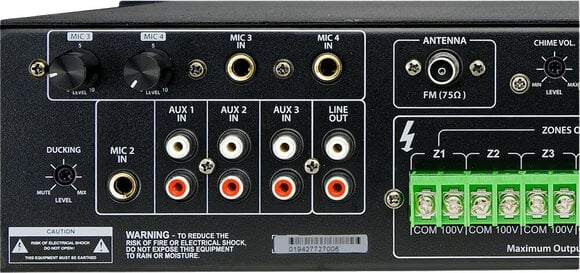 Strefowy wzmacniacz miksujący NEXT Audiocom MX350 Strefowy wzmacniacz miksujący - 7