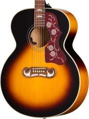 Електро-акустична китара Джъмбо Epiphone J-200 Studio Vintage Sunburst Електро-акустична китара Джъмбо - 2