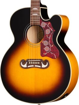 Електро-акустична китара Джъмбо Epiphone J-200 Studio EC Vintage Sunburst Електро-акустична китара Джъмбо - 3