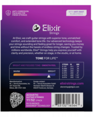 Corzi chitare acustice Elixir 16564 Nanoweb 11-52 3-Pack Corzi chitare acustice - 2