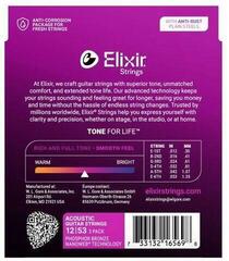 Guitar strings Elixir 16569 Nanoweb 12-53 3-Pack Guitar strings - 2