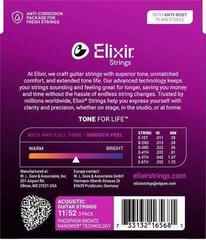 Струни за акустична китара Elixir 16568 Nanoweb 11-52 3-Pack Струни за акустична китара - 2
