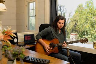 Electro-acoustic guitar Yamaha TAS 3C Sand Burst Electro-acoustic guitar - 4