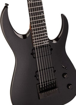 Elektromos gitár Jackson Pro Series Signature Misha Mansoor Juggernaut ET7 EB Metallic Black Elektromos gitár - 3