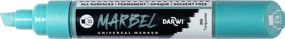 флумастери
 Darwi Marbel Химикал маркер 12 mm Turquoise N°260 1 бр. - 2