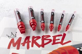 Flomaster Darwi Marbel Маркер оловка 12 mm Poppy Red N°480 1 kom - 3