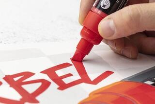 Flomaster Darwi Marbel Маркер оловка 12 mm Poppy Red N°480 1 kom - 4