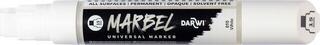 Flomaster Darwi Marbel Маркер оловка 15 mm White N°010 1 kom - 1