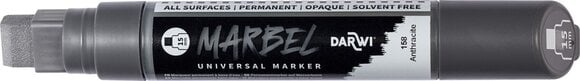 Flomaster Darwi Marbel Маркер оловка 15 mm Anthracite N°158 1 kom - 2