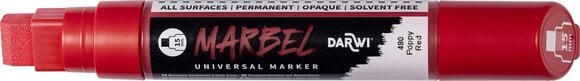 Flomaster Darwi Marbel Marker olovka 15 mm Poppy Red N°480 1 kom - 2
