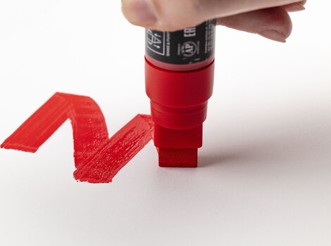 Flomaster Darwi Marbel Marker olovka 15 mm Poppy Red N°480 1 kom - 5