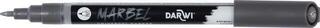флумастери
 Darwi Marbel Химикал маркер 0,7 мм Anthracite N°158 1 бр. - 1