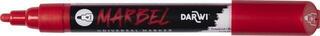 Flomaster Darwi Marbel Marker pero 4 mm Poppy Red N°480 1 kos - 1