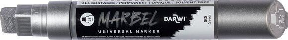 Flomaster Darwi Marbel Marker olovka 15 mm Silver N°080 1 kom - 2