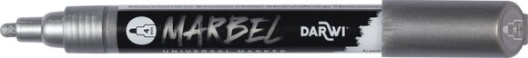 флумастери
 Darwi Marbel Химикал маркер 4 mm Silver N°080 1 бр. - 2