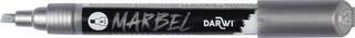 Felt-Tip Pen Darwi Marbel Marker 6 mm Silver N°080 1 pc - 1