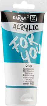 Akryylimaali Darwi DFY Akryylimaali Turquoise Blue 75 ml 1 kpl - 3