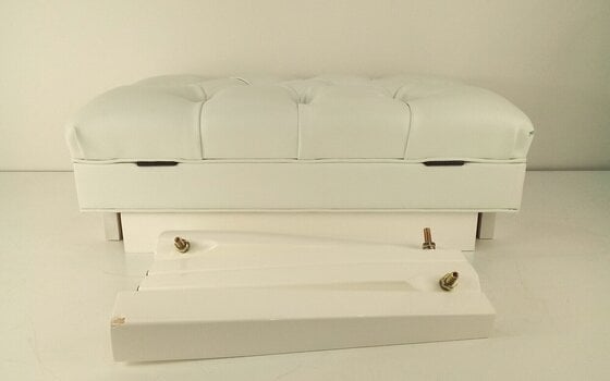 Sgabello per pianoforte in legno Roland RPB-500 Sgabello per pianoforte in legno Polished White (Danneggiato) - 2