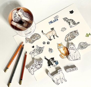 Pečat Aladine 03714 Сет за заптивање 16 pcs-Cats - 3