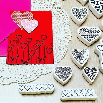 Печат Aladine 03720 Комплект за уплътняване 35 бр.-Сърца - 3