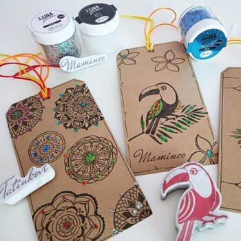 Razítko Aladine 03744 Sada razítek 29 ks-Tropické listy - 3