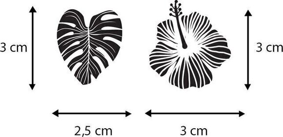 Razítko Aladine 03744 Sada razítek 29 ks-Tropické listy - 4