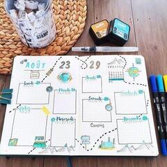 Ștampila pentru copii Aladine 03746 Set de sigilare 46 Bucăți-Voiaj - 3