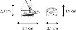 Ștampila pentru copii Aladine 03746 Set de sigilare 46 Bucăți-Voiaj - 4